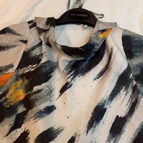 Silk tunic top! Designer brand LAMB - Picture 2 of 8